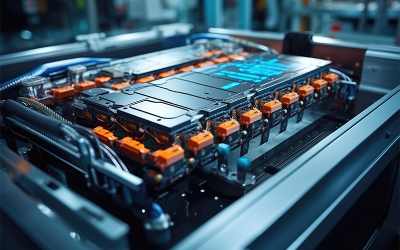 High-voltage electric vehicle power module requiring advanced thermal management.